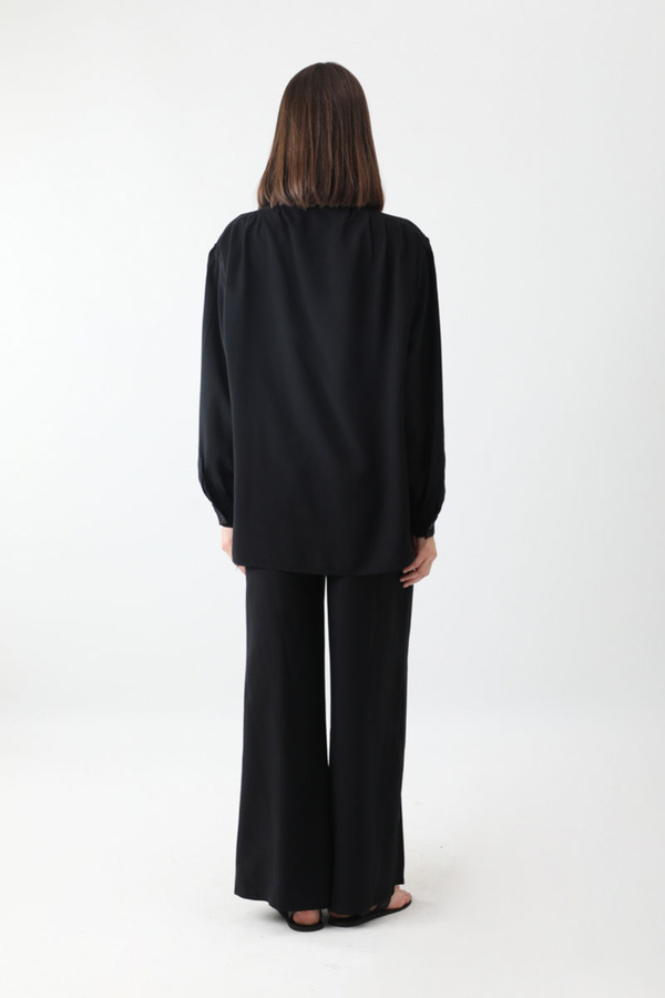 Salaş Pantolonlu Takım Siyah - 7