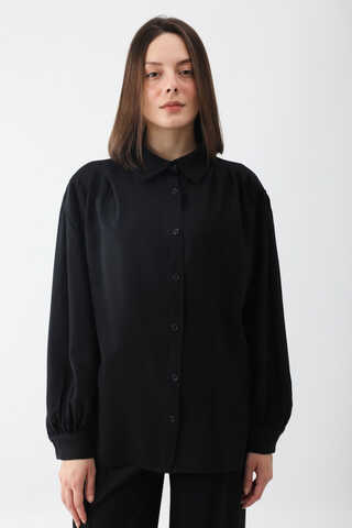 Salaş Pantolonlu Takım Siyah - 1