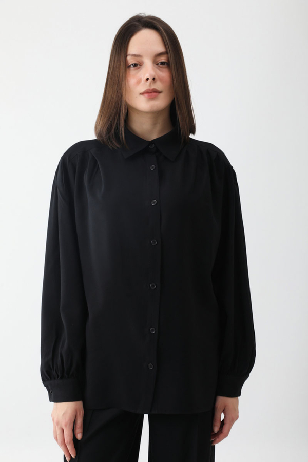 Salaş Pantolonlu Takım Siyah - 1