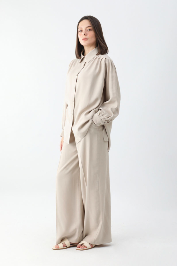 Salaş Pantolonlu Takım Taş - 1