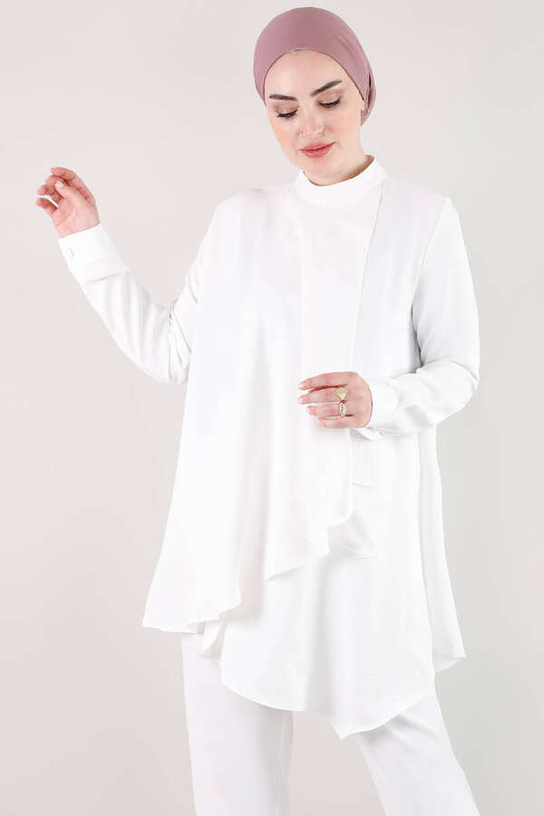 Salaş Tunik Takım Ekru - 3