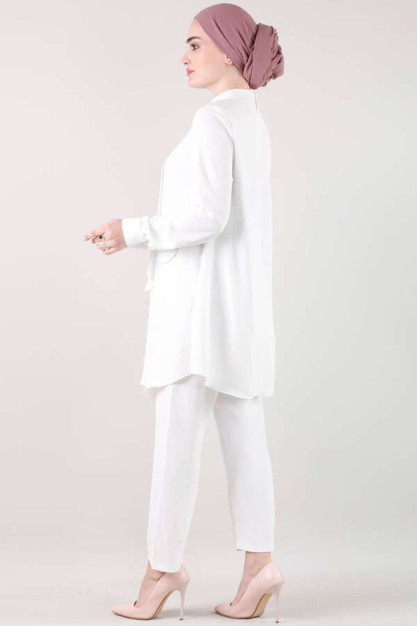 Salaş Tunik Takım Ekru - 4