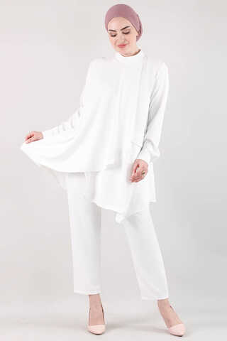 Salaş Tunik Takım Ekru - 2