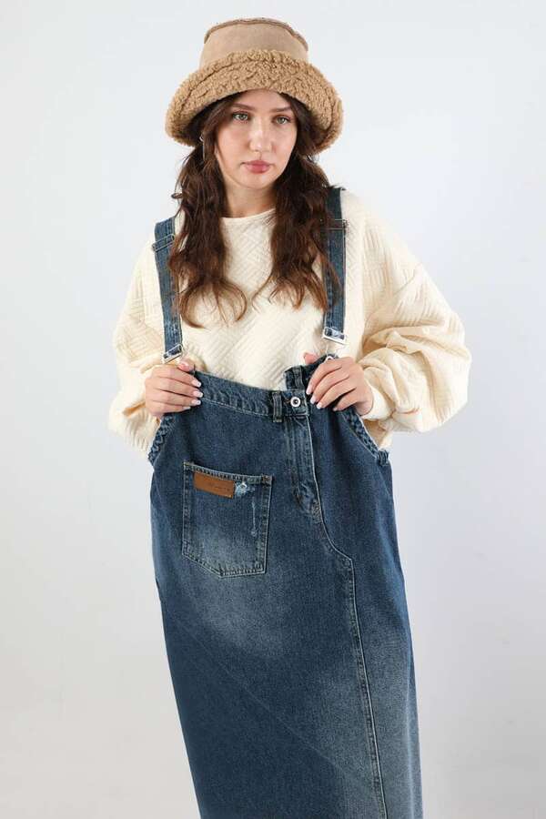 Salopet Etek Mavi - 2