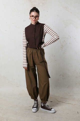 Şalvar Pantolon  Kahverengi - 1