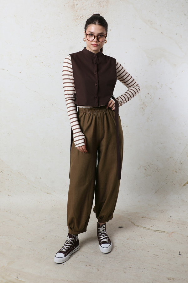 Şalvar Pantolon  Kahverengi - 2