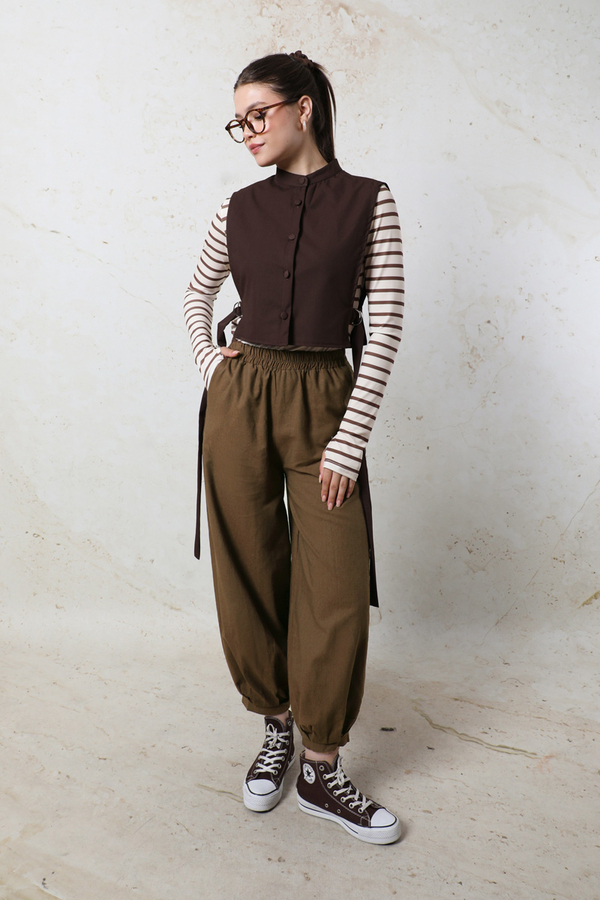 Şalvar Pantolon  Kahverengi - 4