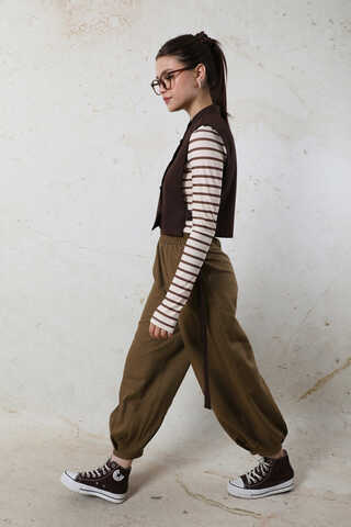 Şalvar Pantolon  Kahverengi - 5