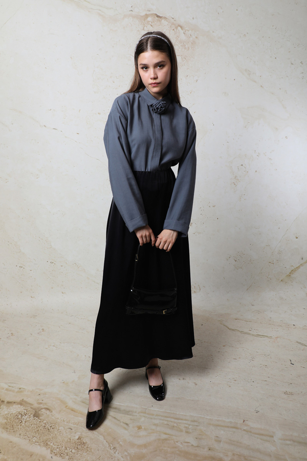 Saten Etek Siyah - 4