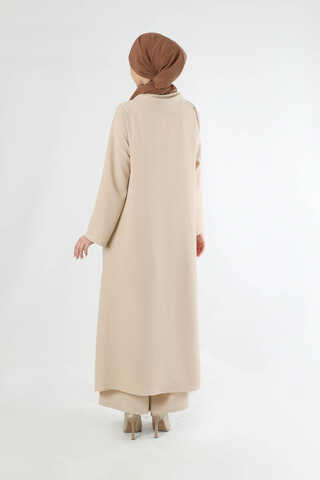 Scarf Abaya Suit Stone - 4