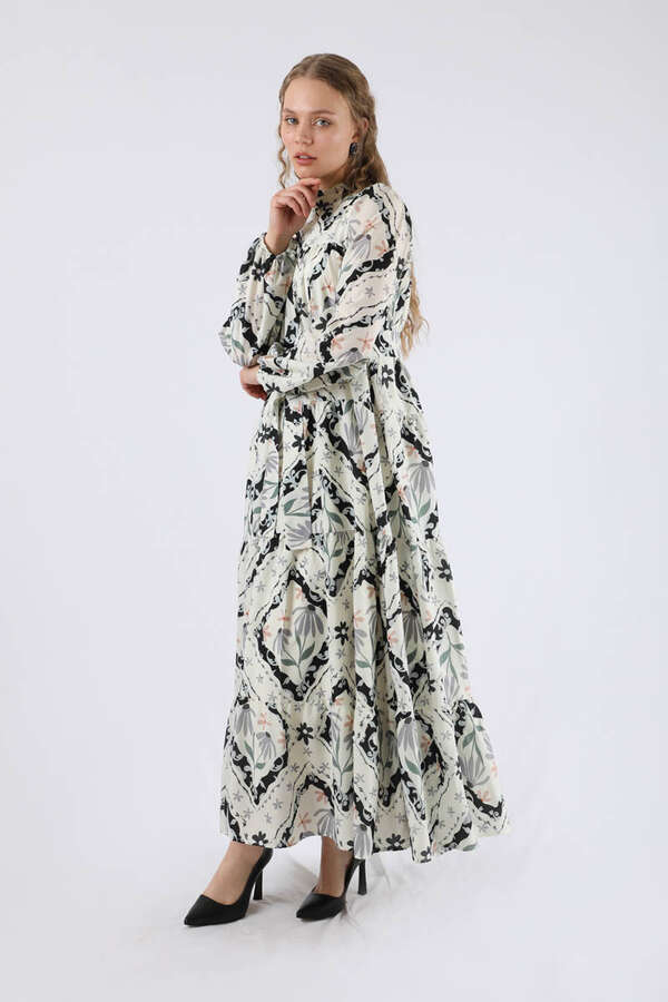 Scarf Dress Black - 3