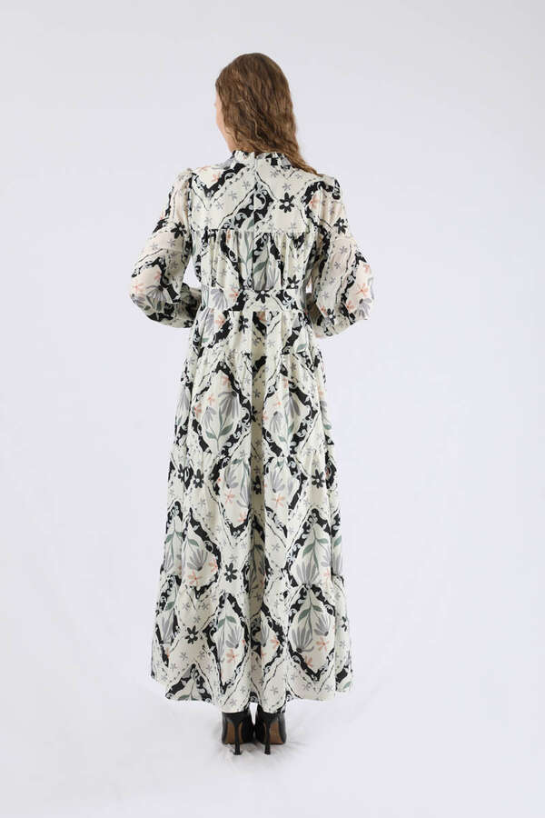 Scarf Dress Black - 5