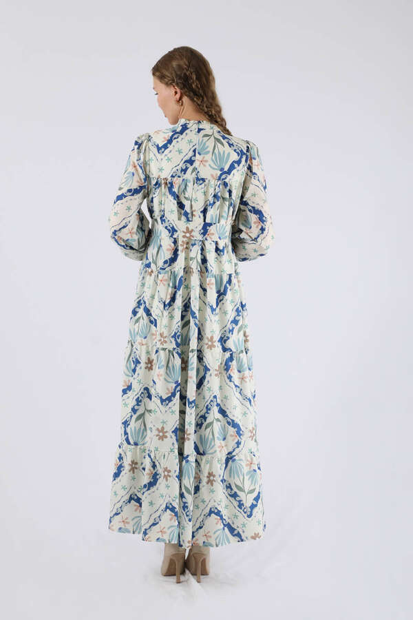 Scarf Dress Blue - 5