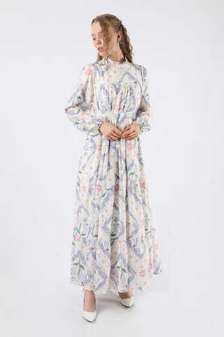 Scarf Dress Lilac - 1