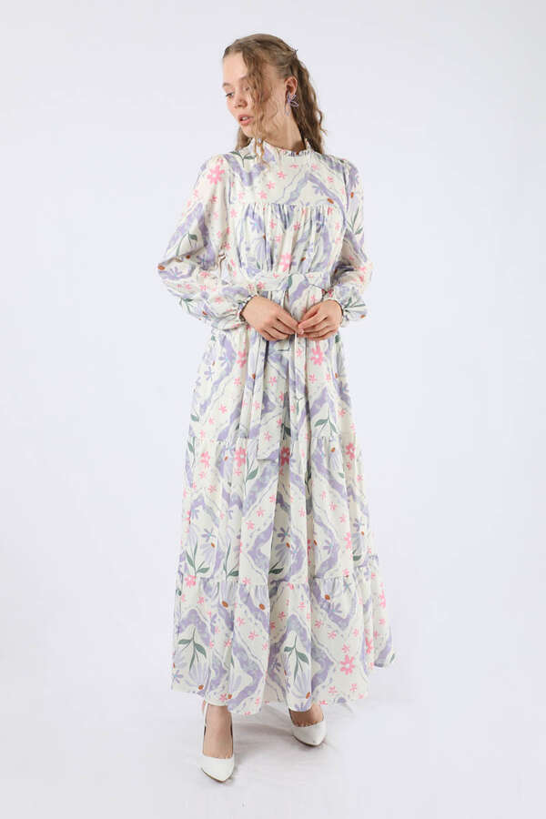 Scarf Dress Lilac - 1