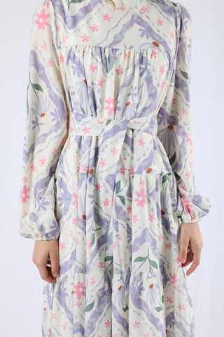 Scarf Dress Lilac - 4