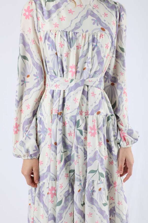 Scarf Dress Lilac - 4