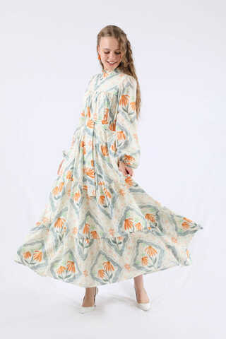 Scarf Dress Mint - 1