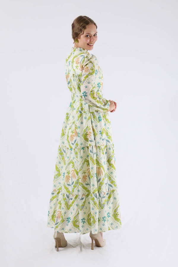 Scarf Dress Oil Green - 5