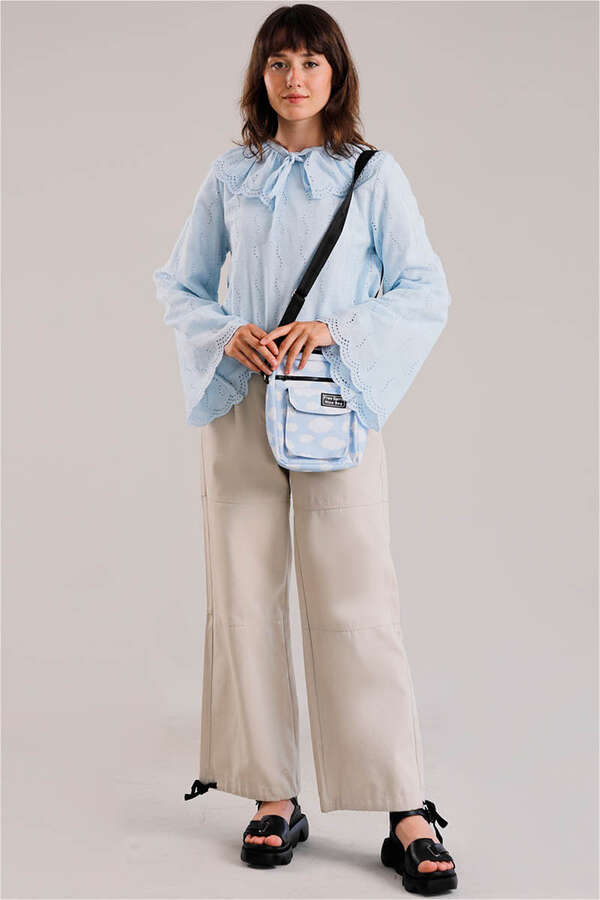 Seyyar Collar Shirt Baby Blue - 1