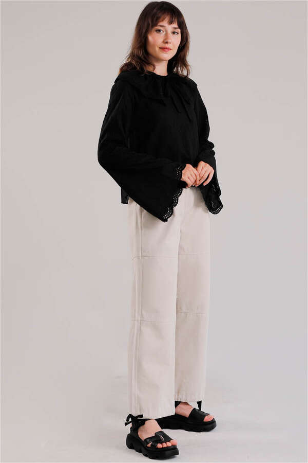 Seyyar Collar Shirt Black - 3