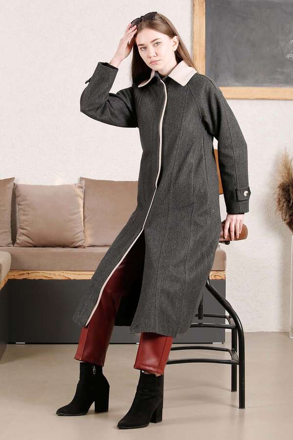 Shirt Cachet Coat Anthracite - 3