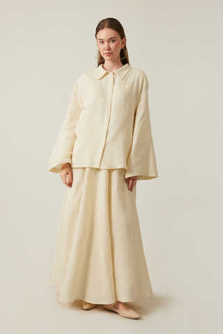 Shirt Collar Muslin Set Stone - 1