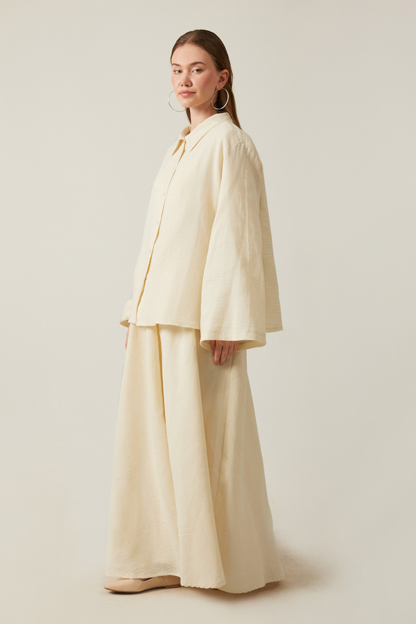 Shirt Collar Muslin Set Stone - 2