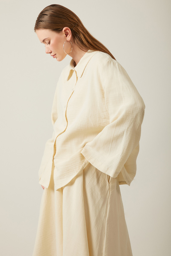 Shirt Collar Muslin Set Stone - 5