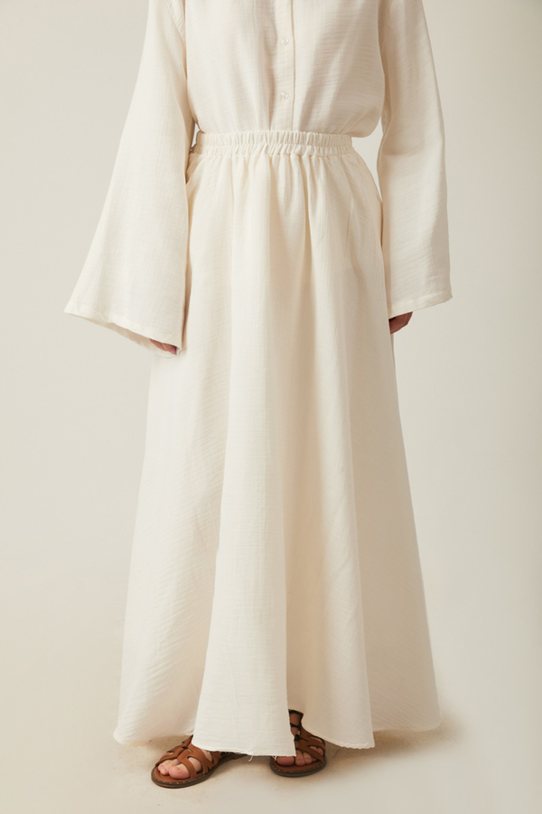 Shirt Collar Muslin Set White - 5