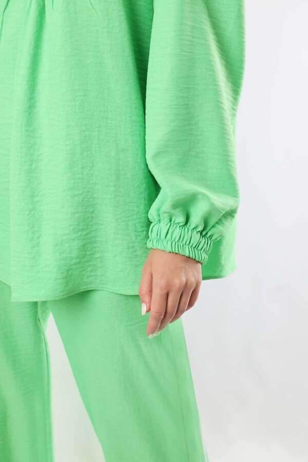 Shirt Collar Suit Green - 3