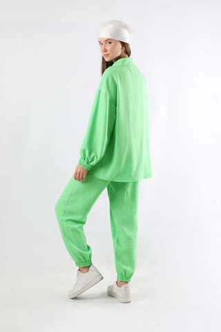 Shirt Collar Suit Green - 5