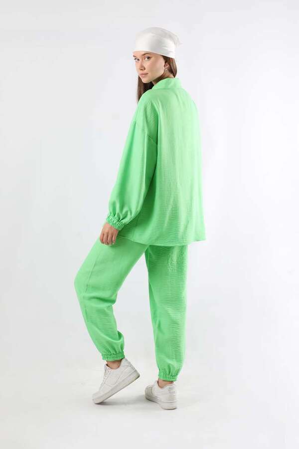 Shirt Collar Suit Green - 5