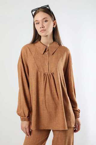 Shirt Collar Suit Tan - 2