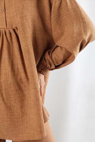 Shirt Collar Suit Tan - 4