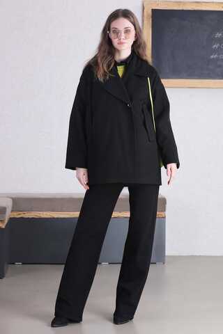 Short Cachet Coat Black - 1