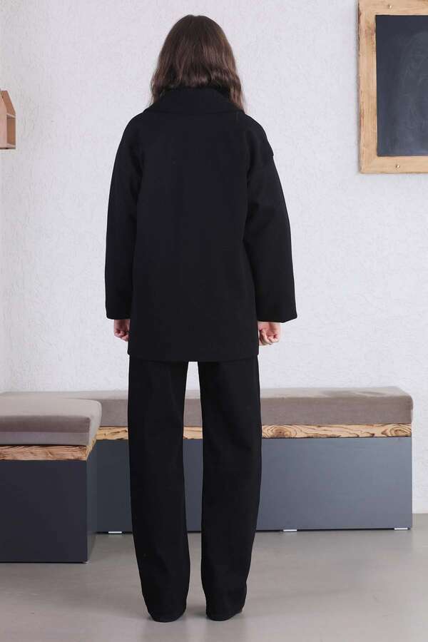 Short Cachet Coat Black - 6