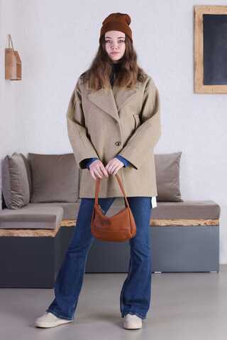 Short Cachet Coat Camel - 6