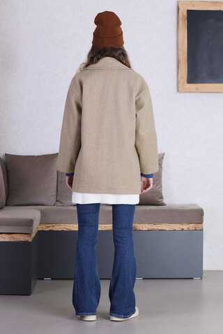 Short Cachet Coat Camel - 8