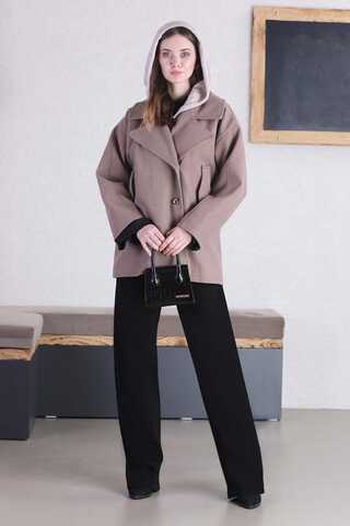 Short Cachet Coat Dark Mink - 3