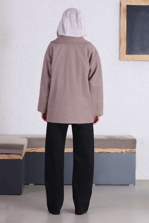 Short Cachet Coat Dark Mink - 4