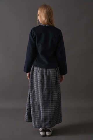 Short Jacket with Dart Detail Navy - 12