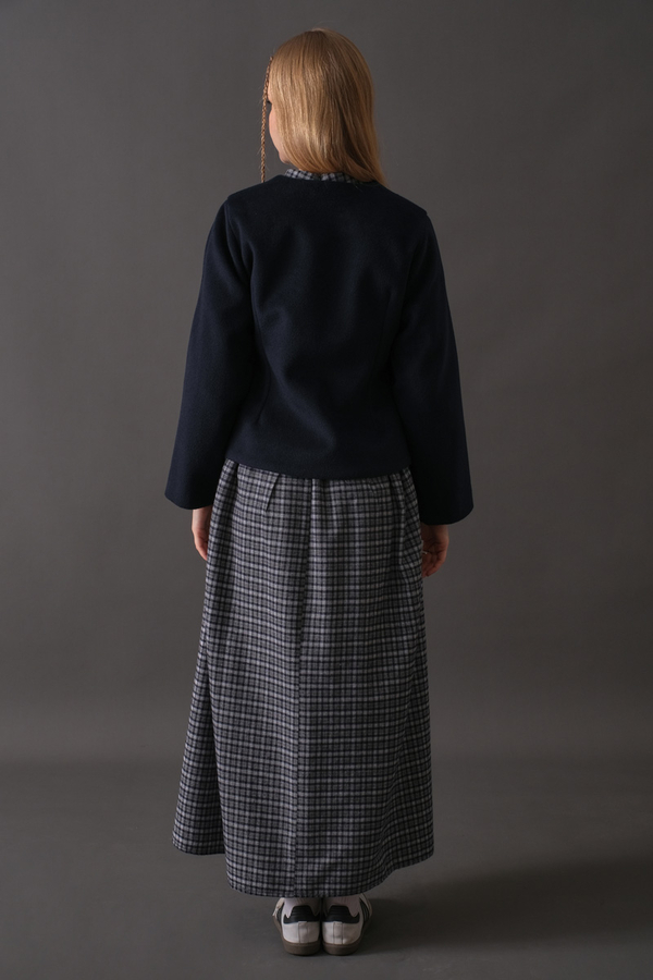 Short Jacket with Dart Detail Navy - 12