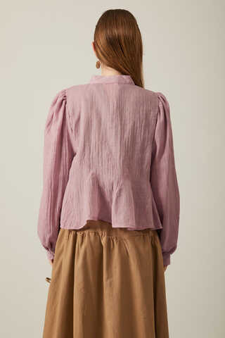 Short Voile Shirt Powder - 20