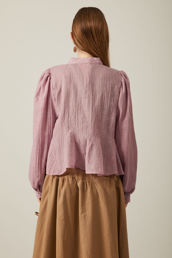 Short Voile Shirt Powder - 20