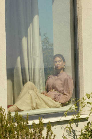 Short Voile Shirt Powder - 4