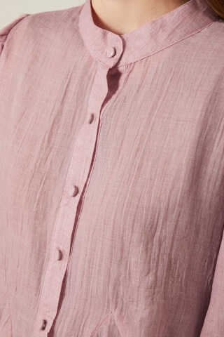 Short Voile Shirt Powder - 18