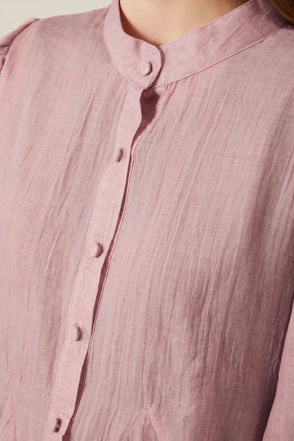 Short Voile Shirt Powder - 18