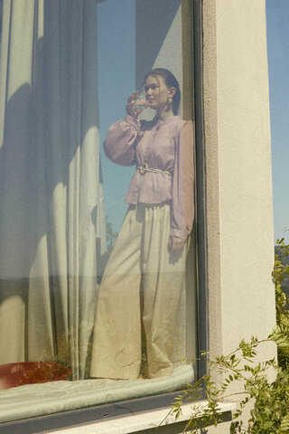 Short Voile Shirt Powder - 6