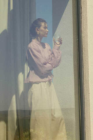 Short Voile Shirt Powder - 2